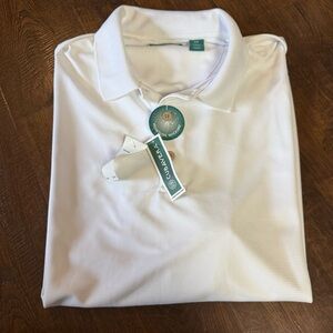 Cubavera White Collared Polo Shirt - NEW with tags